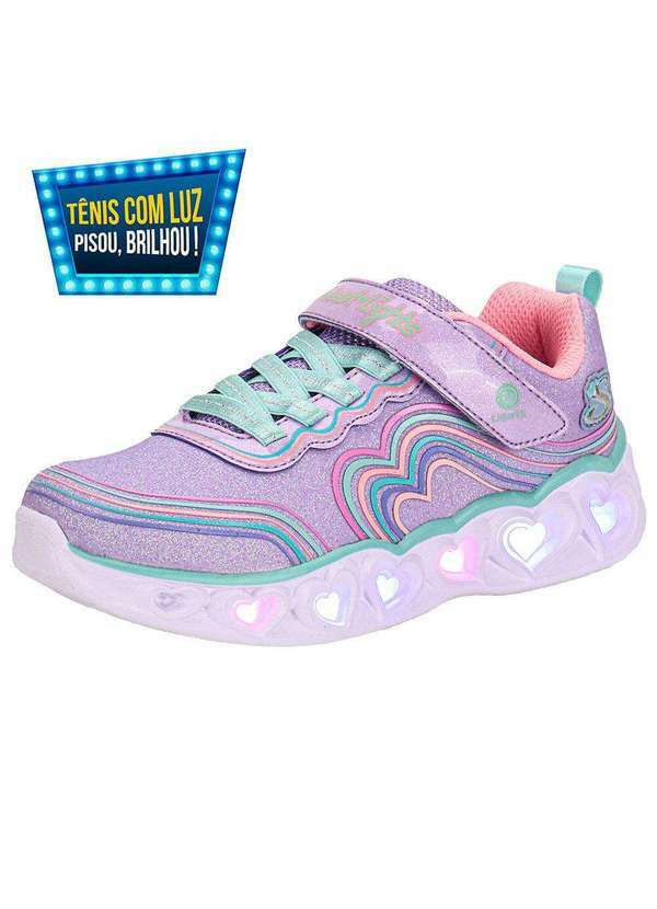 Vista 2 Tênis Infantil Unicorn Dreams Wishful Magic Ligths Skechers Lilás Skechers