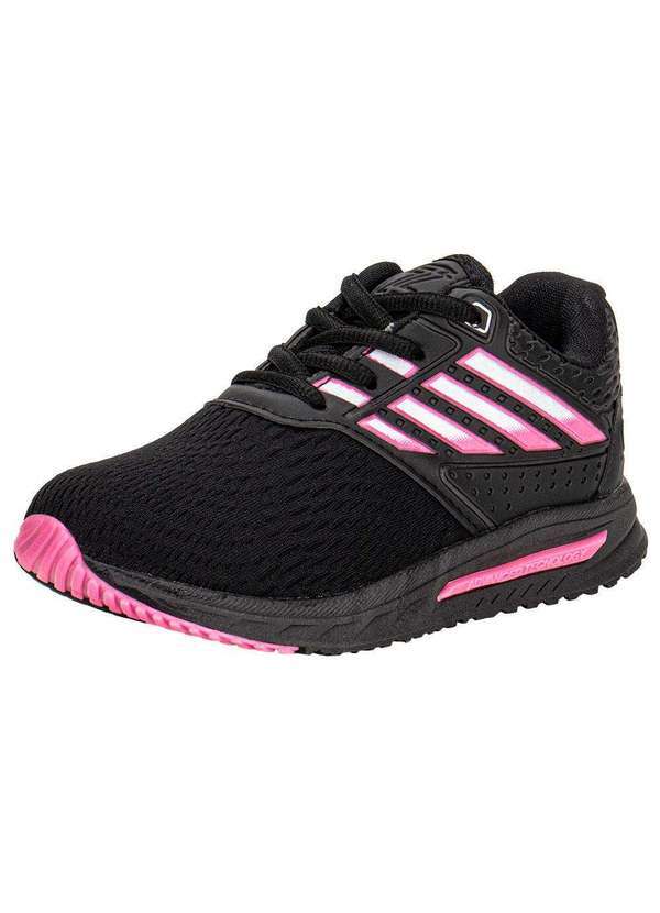 Vista 2 Tênis Infantil Zeuz 99rx-I - Preto/Rosa Zeuz