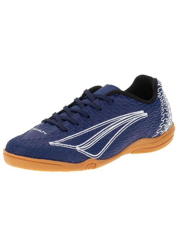 Vista 2 Chuteira Infantil Bravo Kids Xxii Penalty - 126246 - Marinho