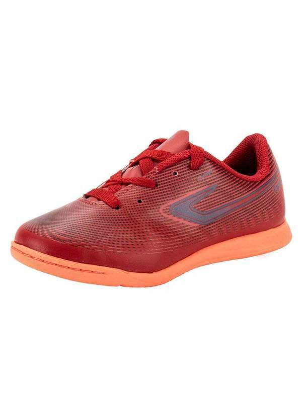 Vista 2 Chuteira Infantil Slick Vi Futsal Topper Tp05810 - Vermelho Topper