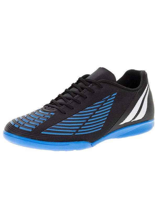 Vista 2 Chuteira Masculina Lider Y-3 Futsal Penalty - 124248 - Preto/Azul