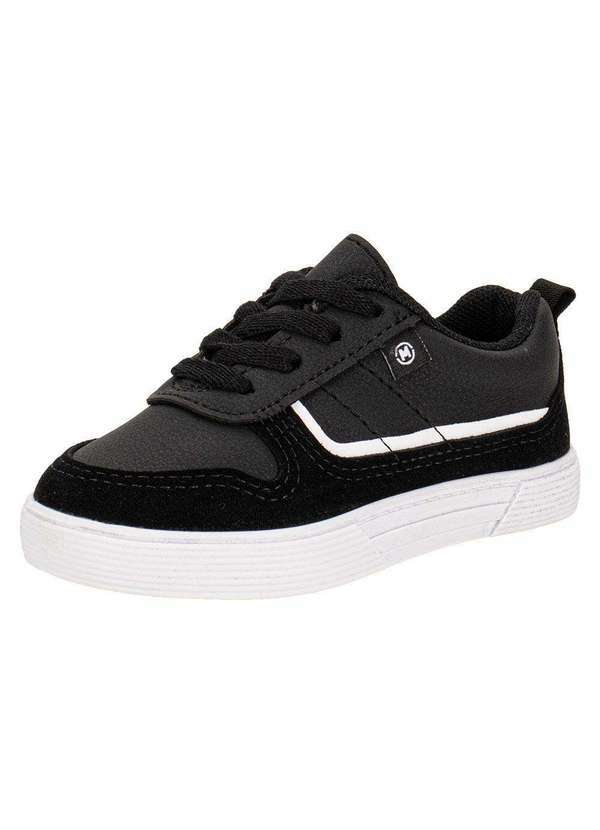 Vista 2 Tênis Infantil Baby Molekinho 2136164 - Preto/Branco MOLEKINHO