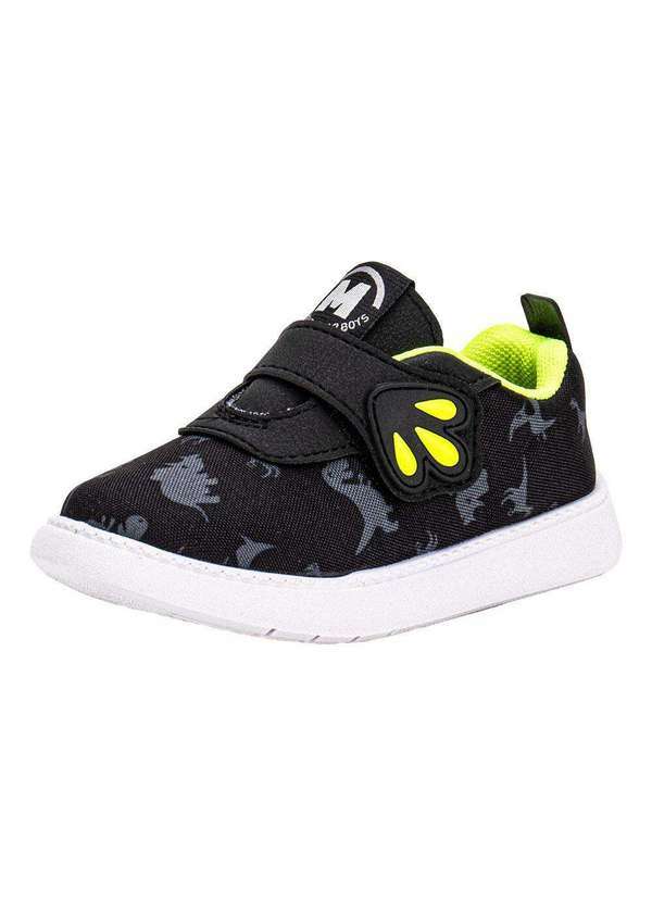 Vista 2 Tênis Infantil Baby Molekinho 2635106 - Preto/Verde MOLEKINHO