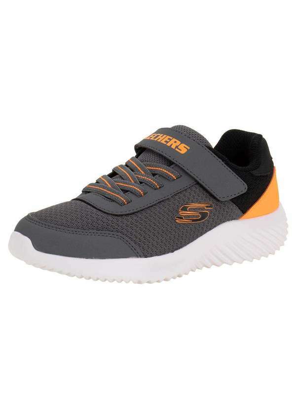 Tênis Infantil Bounder Trekzic Skechers 403908l - Cinza/Laranja