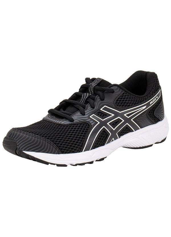 Vista 2 Tênis Infantil Buzz 4 Asics - 1014a Preto/Branco ASICS