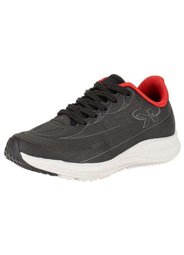 Vista 2 Tênis Infantil Energy Kidy 0370136 - Preto/Vermelho Kidy