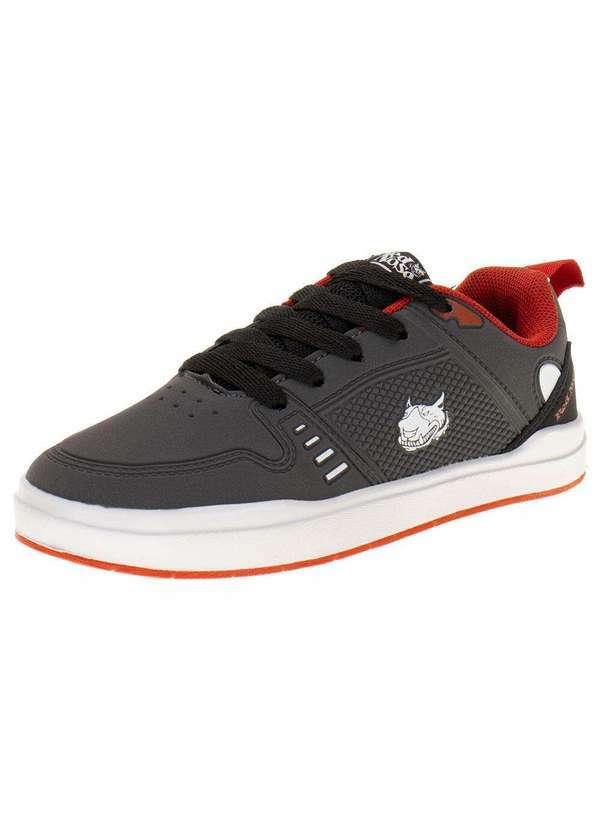 Vista 2 Tênis Infantil Jheypi Red Nose 289 - Cinza/Vermelho Red Nose
