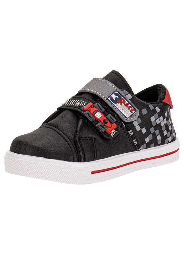 Vista 2 Tênis Infantil Lindo Jú - 15522 - Preto/Vermelho Lindo jú