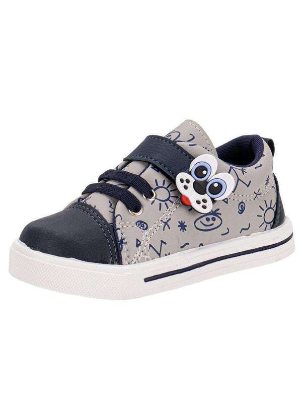 Vista 2 Tênis Infantil Lindo Jú - 15522 - Azul/Cinza Lindo jú