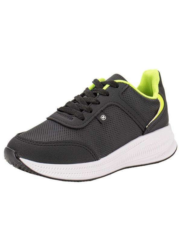Vista 2 Tênis Infantil Molekinho 2841217 - Preto/Verde MOLEKINHO