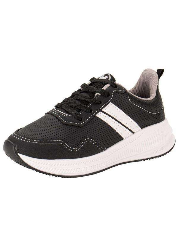 Vista 2 Tênis Infantil Molekinho 2841222 - Preto/Branco MOLEKINHO