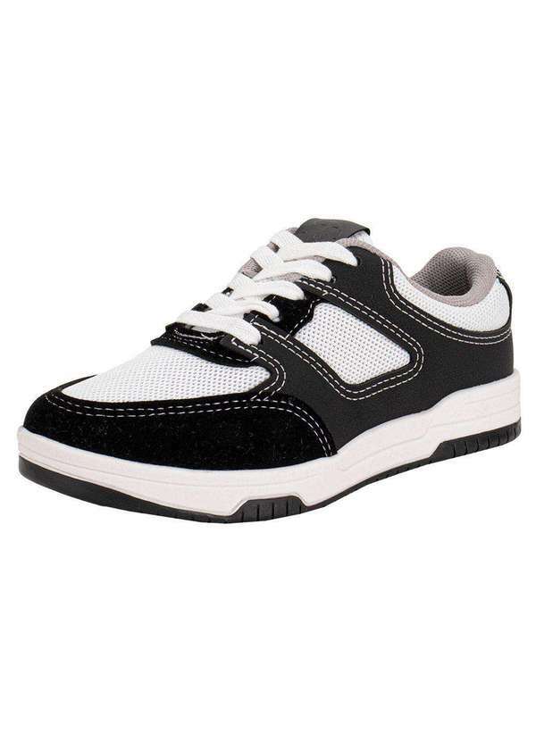 Vista 2 Tênis Infantil Molekinho 2852117 - Preto/Branco MOLEKINHO