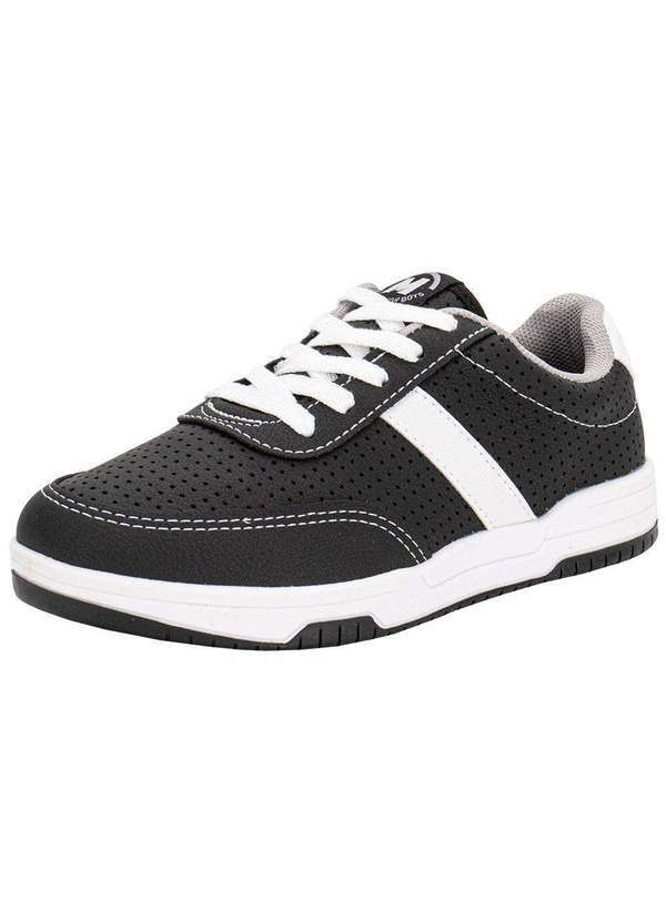 Vista 2 Tênis Infantil Molekinho 2852119 Preto/Branco MOLEKINHO
