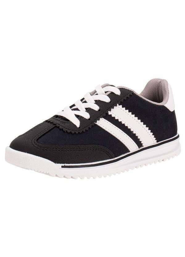 Vista 2 Tênis Infantil Molekinho 2868201 - Preto/Branco MOLEKINHO