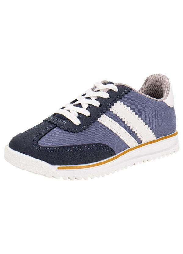 Vista 2 Tênis Infantil Molekinho 2868201 Azul/Branco MOLEKINHO