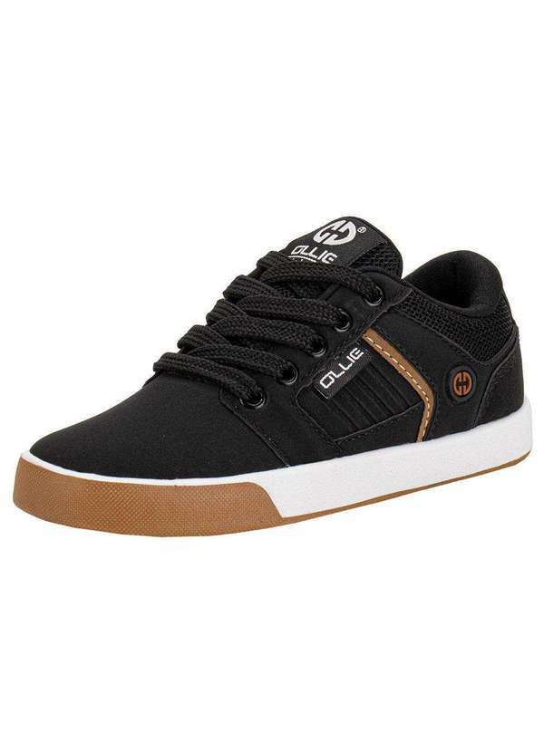 Vista 2 Tênis Infantil Monster Ollie 418 - Preto 01 Ollie