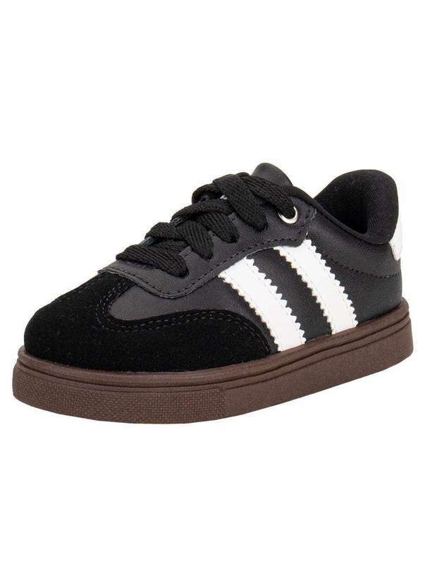 Vista 2 Tênis Infantil Nilqi 2281 Preto/Branco Nilqi