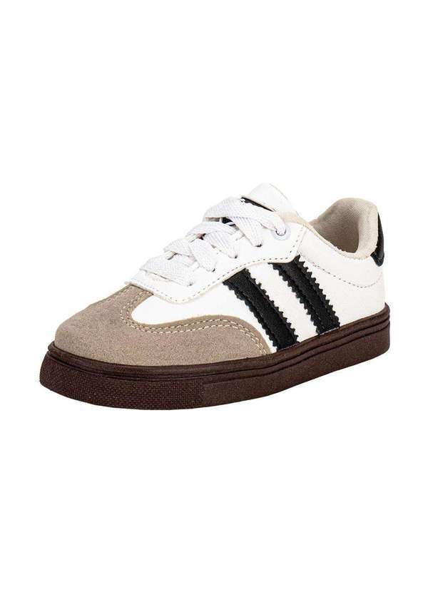 Vista 2 Tênis Infantil Nilqi 2281 Branco/Preto Nilqi