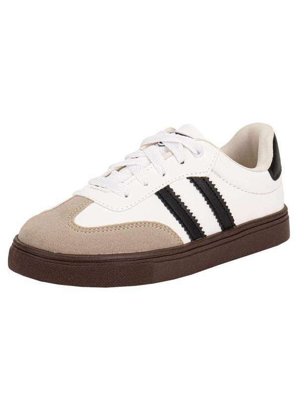 Vista 2 Tênis Infantil Nilqi 2291 - Branco/Preto Nilqi