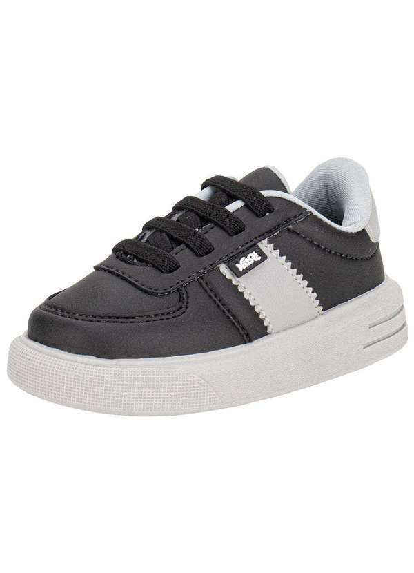 Vista 2 Tênis Infantil Nilqi 23102 Preto/Cinza Nilqi