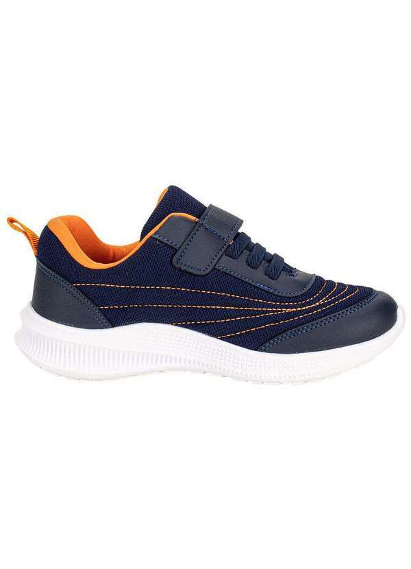 Vista 2 Tênis Infantil Nilqi 23401 Azul/Laranja Nilqi
