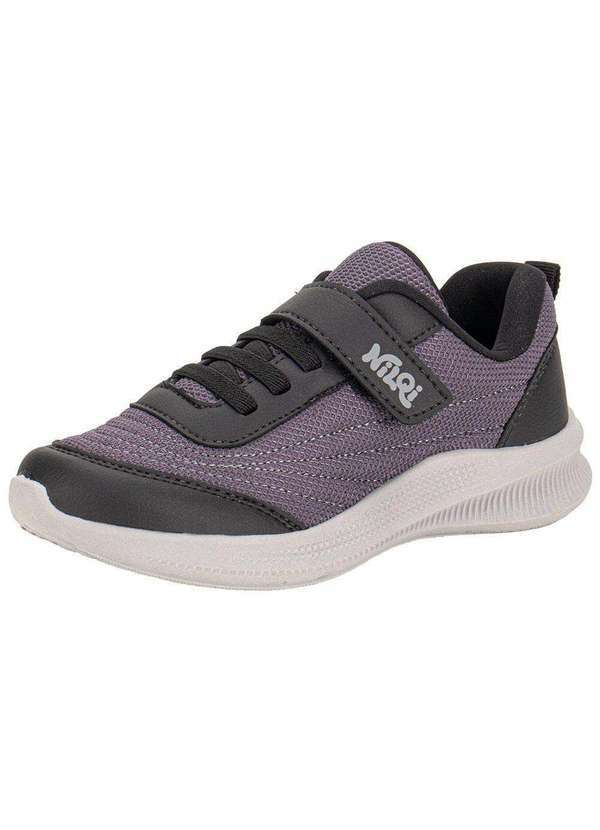 Vista 2 Tênis Infantil Nilqi 23401 Preto/Cinza Nilqi