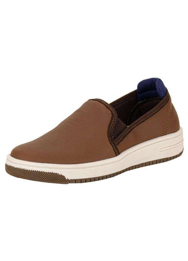 Vista 2 Tênis Infantil Slip On Funway Ffc32 - Café Funway