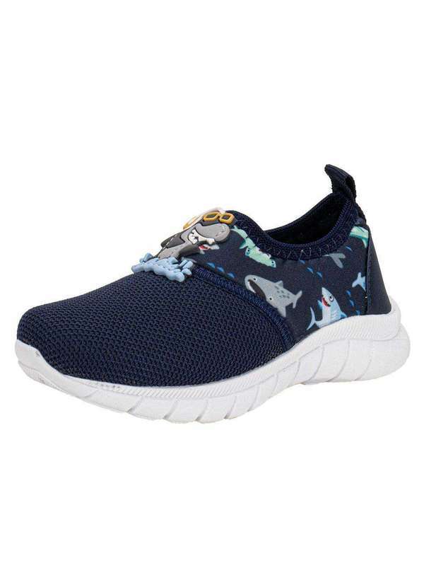 Vista 2 Tênis Infantil Slip On Kids Top - 335 - Marinho 02 Kids top