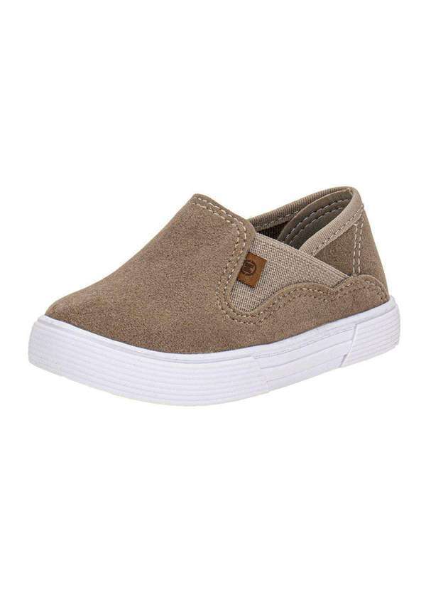 Vista 2 Tênis Infantil Slip On Molekinho 2136172 - Bege MOLEKINHO