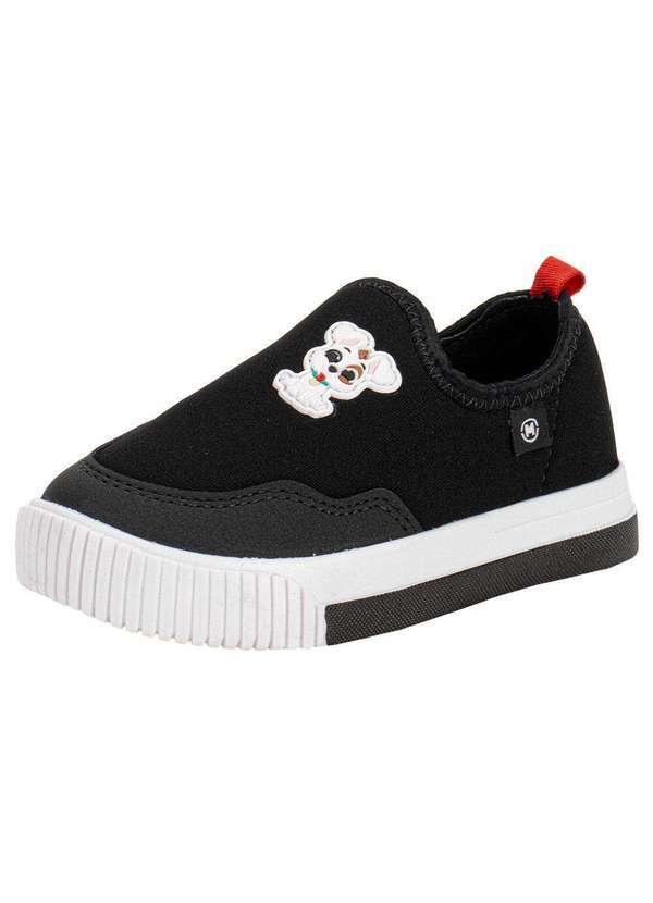 Vista 2 Tênis Infantil Slip On Molekinho 2615227 - Preto MOLEKINHO