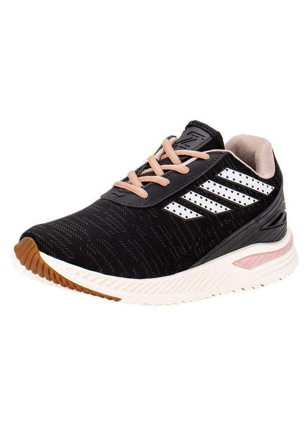 Vista 2 Tênis Infantil Zeuz 92kx - Preto/Rosa 01 Zeuz