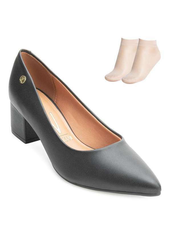 Sapato Scarpin Vizzano e Meia Vz24-12203 Preto