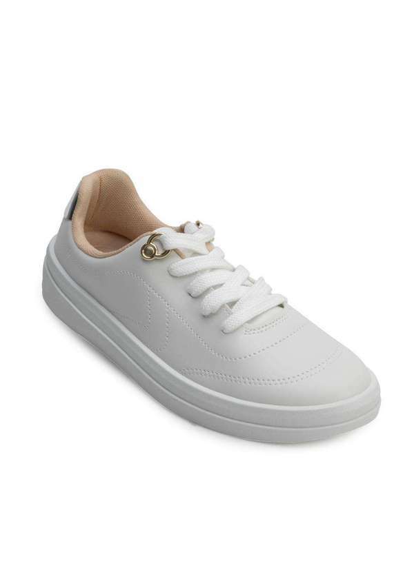 Tênis Casual Beira Rio Br24-42731 Branco/Prata