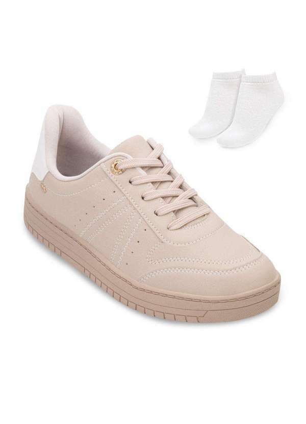 Tênis Casual Dakota e Meia Dt24-Da792 Bege/Branco