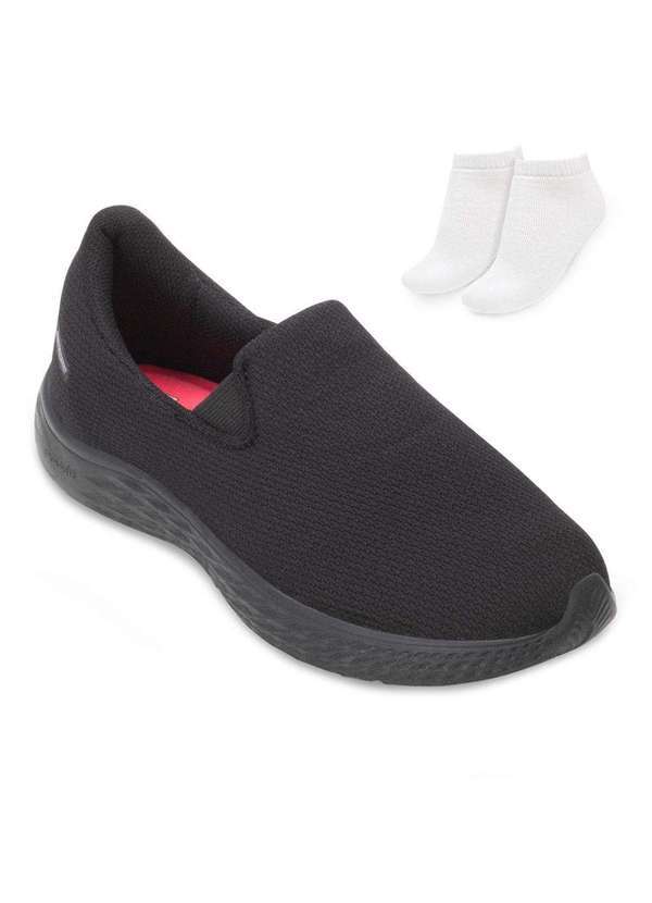 Tênis Slip On Rainha Dream Iv e Meia Ra24 Preto