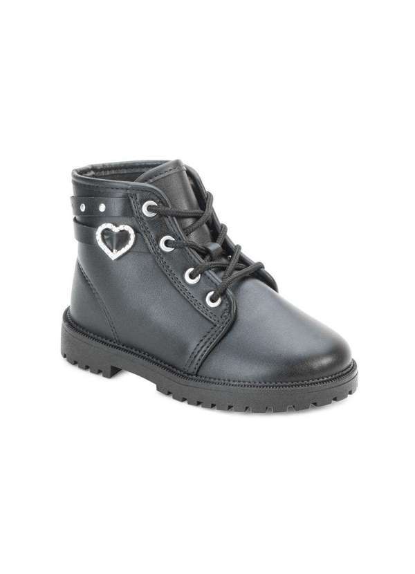 Bota Coturno Molekinha Pt Mk24-21265 Preto