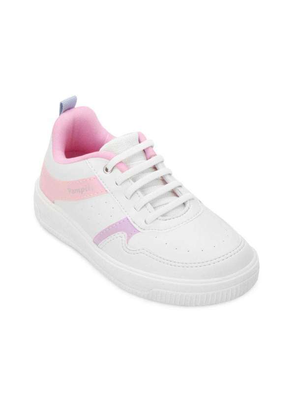 Tênis Pampili Infantil Pp25-73802 Branco/Rosa