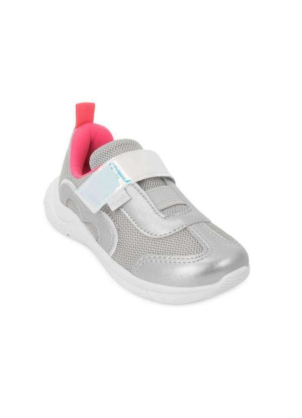 Tênis Pampili Infantil Pp25-74500 Prata/Rosa