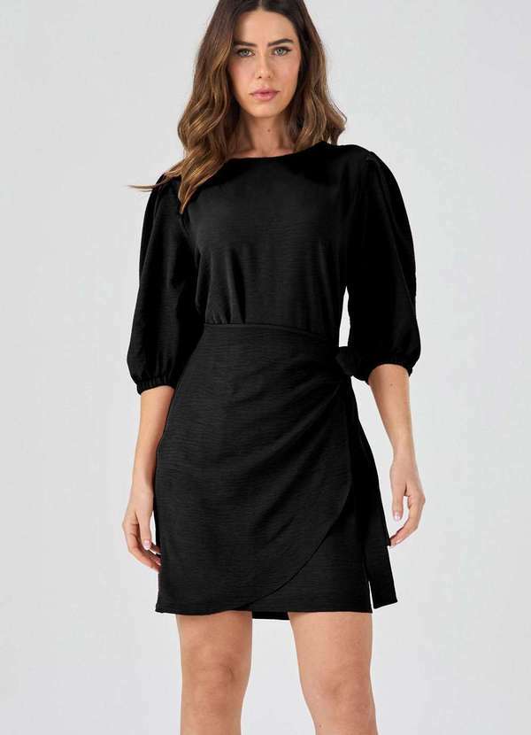 Vestido Curto Pks Pareo Preto