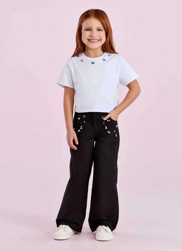 Conjunto Calça Infantil Petit Cherie Branco
