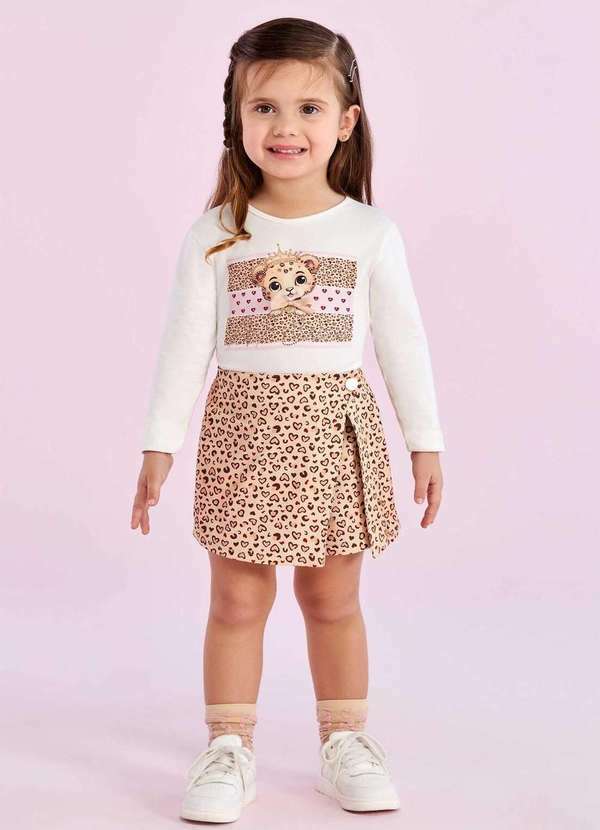 Conjunto Infantil Petit Cherie Estampado Menina Estampado