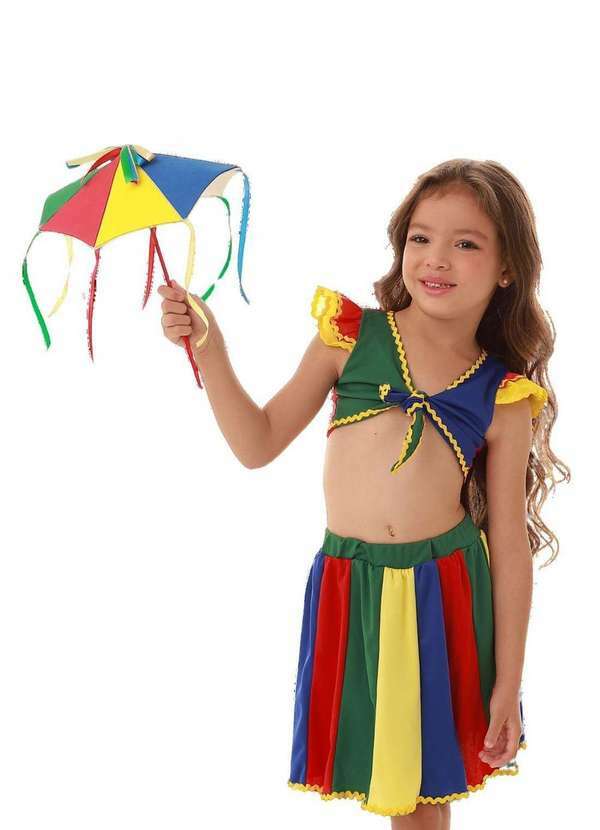 Fantasia Infantil Menina Muvilê Estampado