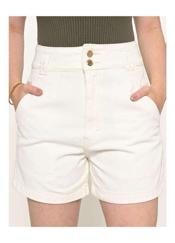 Shorts Feminino Sarja Mom - Amaciado - Unica