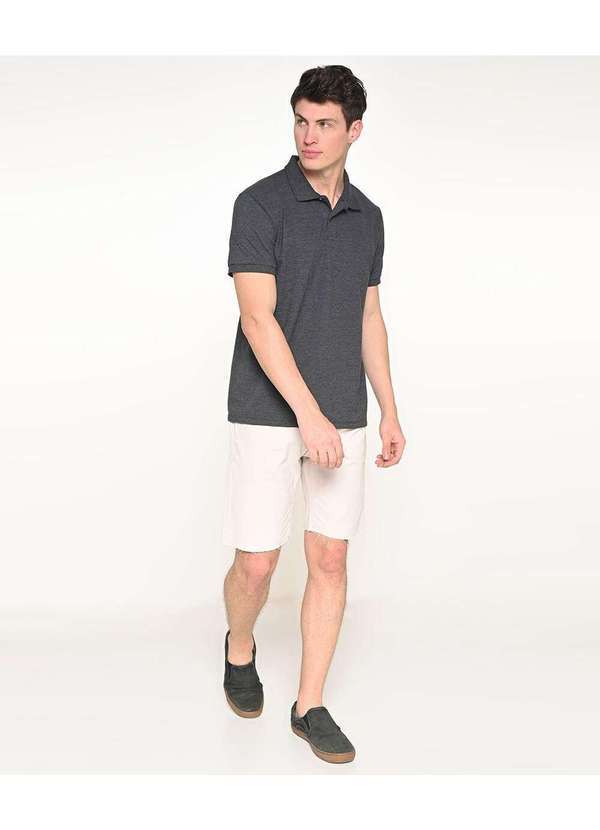 Bermuda Masculina Sarja Slim Areia - Areia