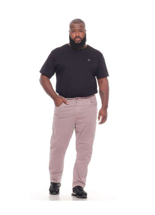 Calça Masculina Sarja Plus Cinza Skinny Razon Jeans - Cinza