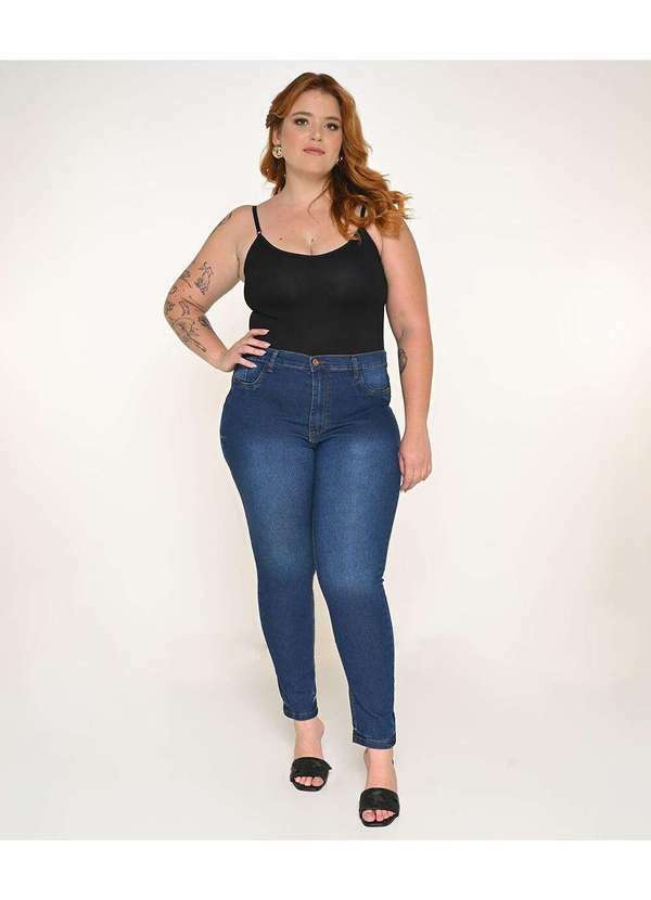 Calça Feminina Jeans Plus Skinny - Jeans