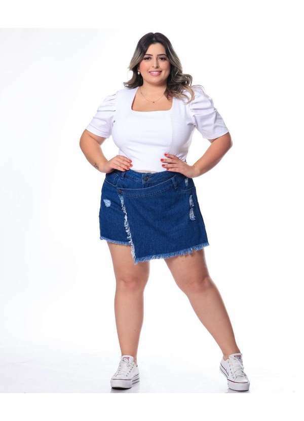 Shorts Saia Feminino Jeans Plus Razon Jeans - Jeans