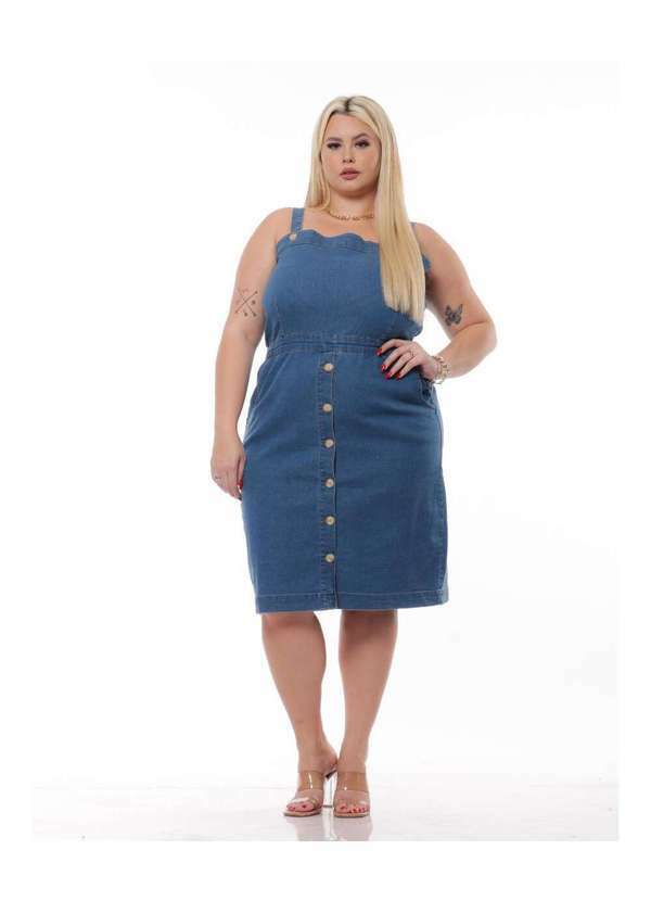 Vestido Jeans com Elastano Plus - Jeans