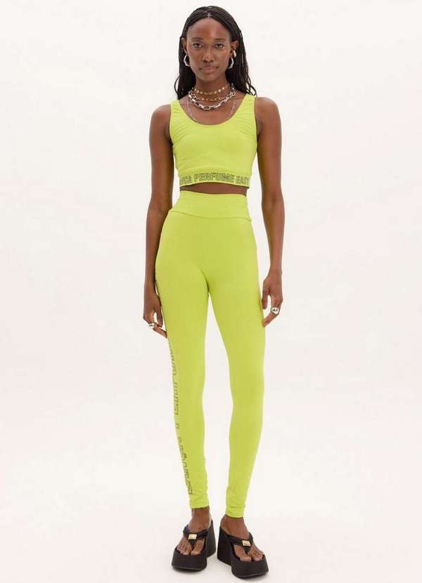 Calça Legging Estampa Lateral A1839
