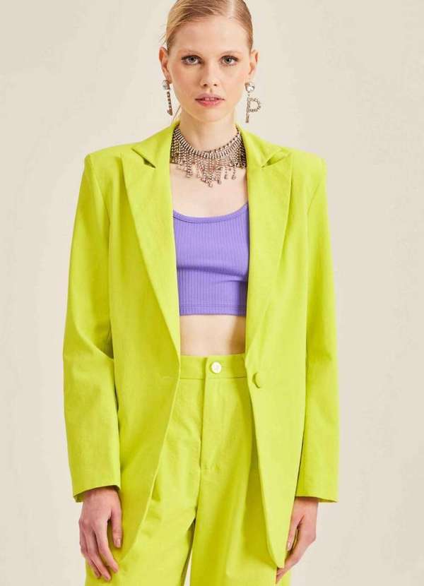 Blazer Oversized com Botão 09883